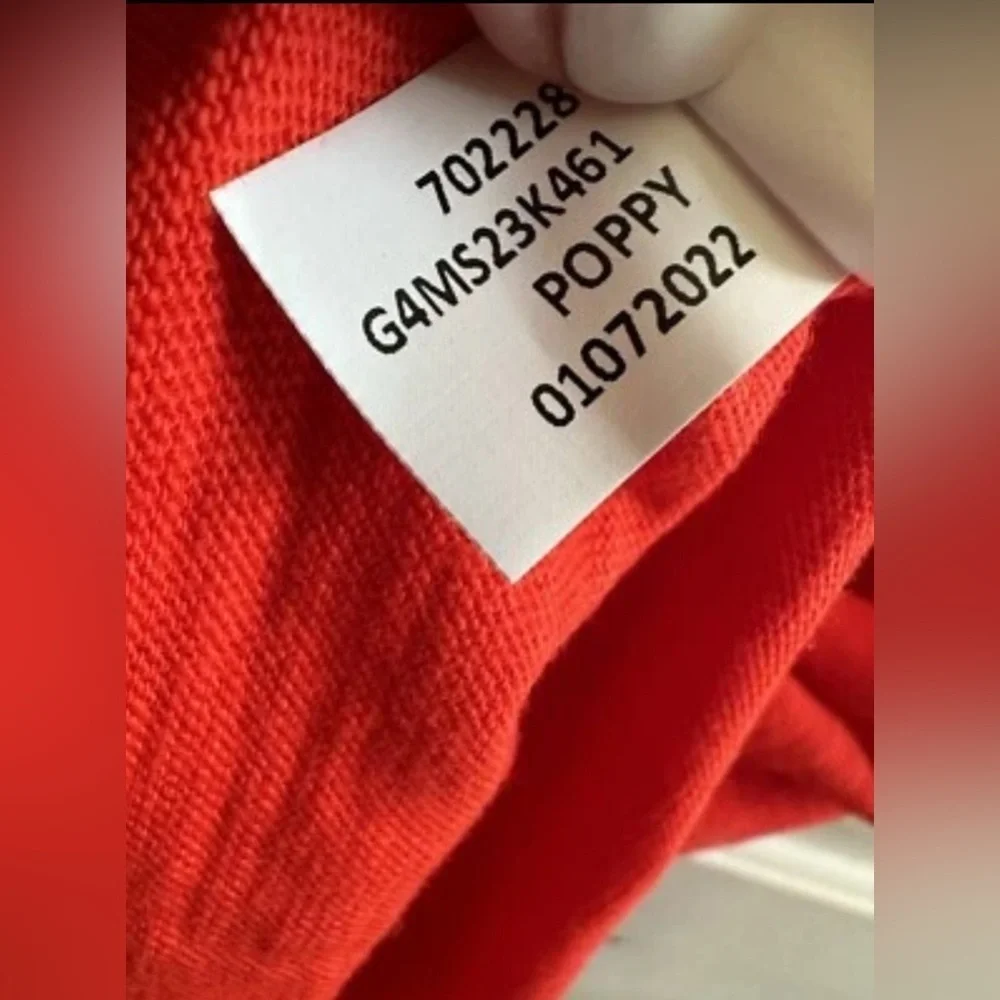 NWT G/FORE Men’s LARGE 100% Cotton Poppy Red T Shirt Elevated Casual Golf Club